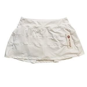 Mcedar Skort Womens 6 White Pleated Built In Shorts Performance Athletic Tennis